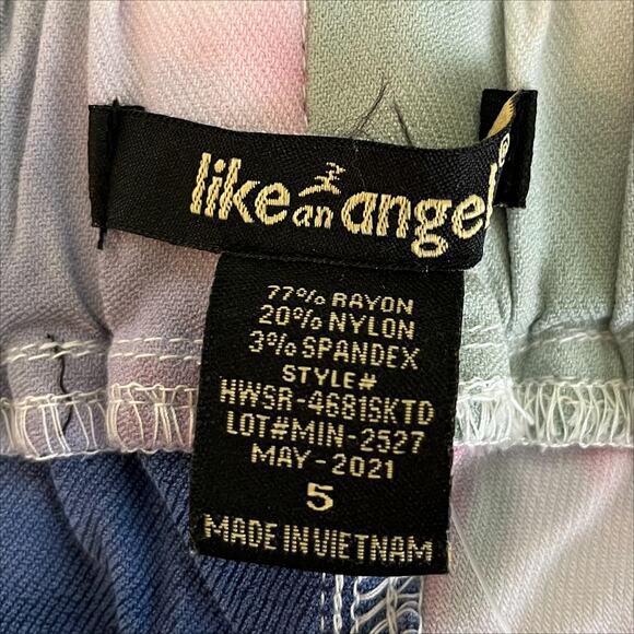 Like an Angel Girl's Tie Dye Legging/Jeggings in Pink/Blue Size 5 - Picture 5 of 6